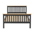 Monaco 5FT Bed High Foot End - Grey/Oak Effect